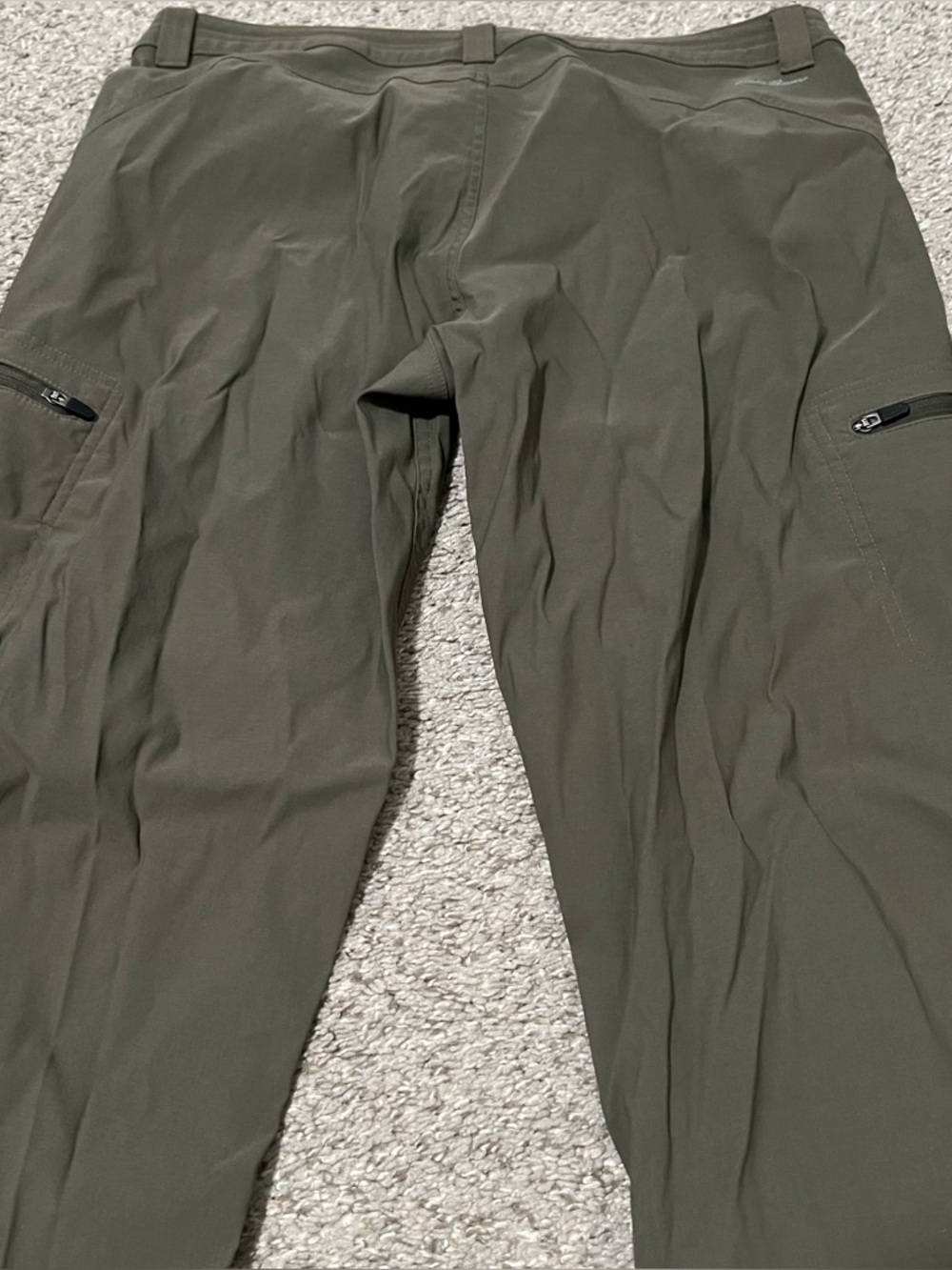 Eddie Bauer Women’s Nylon Blend Olive First Ascent Cargo Hiking Pants Sz 10 - Picture 7 of 13